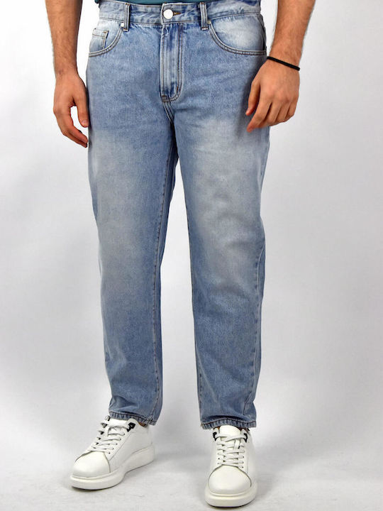 Urbane Fashion Herren Jeanshose Regulär Fit Blue