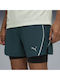 Velocity 2 in 1 Sports Men's Green Shorts
