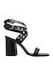 Irene Leather Sandals Black