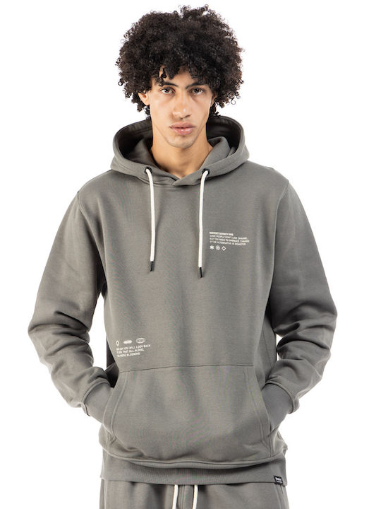 District75 Sweatshirt with Hood Grey
