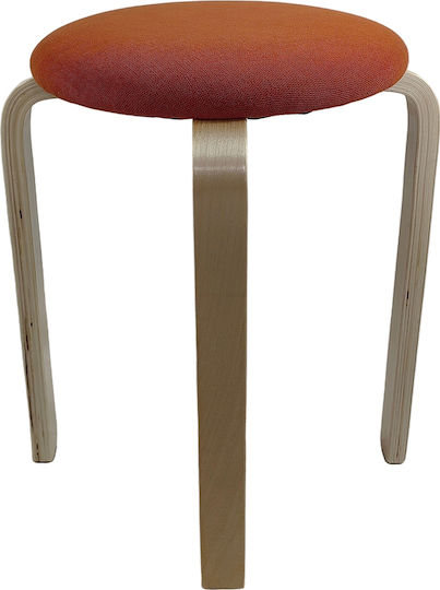 Табуретка Дневна стая Дърво Miloa Orange/natural 42x42x45бр