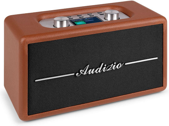 Audizio TUNE60 Retro Επιτραπέζιο Ραδιόφωνο Μπαταρίας DAB+ με Bluetooth και USB Καφέ