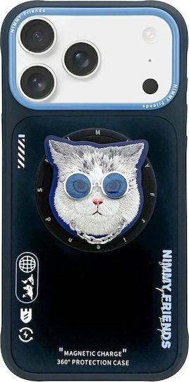 Nimmy Case Glasses Cool Cat Magsafe Iphone 17 Pro Black Blue N-yjkm-cxzh-ip17-pro-03