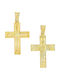 Xryseio Women's Gold Cross 14K Double Sided