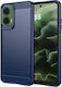 Задна корица Силикон Син (Moto G35)