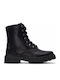 Anatomical Kids Boots with Zipper Black