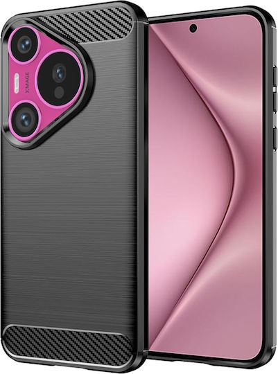 Back Cover Silicon Negru (Huawei Pura 70)