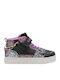 Gioiello Kids Sneakers High with Scratch Black
