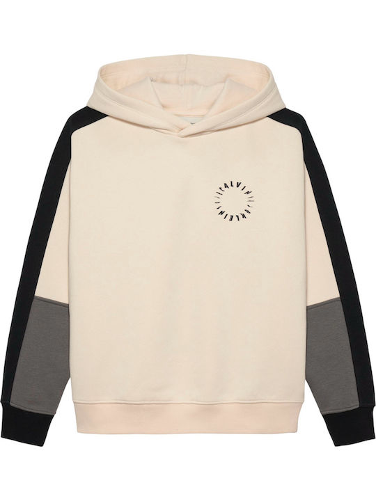 Kids Sweatshirt with Hood Ecru