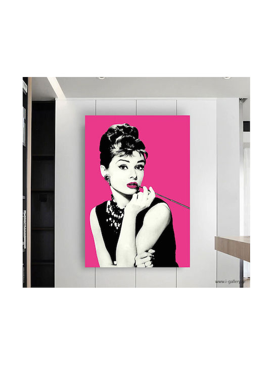 Painting Canvas Audrey Hepburn Pop Art 70x100 Cm
