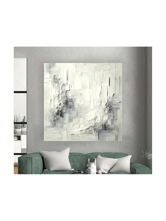 Πίνακας Ζωγραφικής Καμβά Abstract Brushes Ii 80x80 Cm