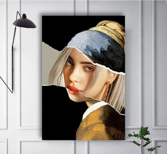 Панел Живопис Платнен Момиче Перлено Обеца Vermeer Reart 50x70 См