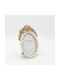 Polyresin Photo Frame with White Frame 2 Pieces