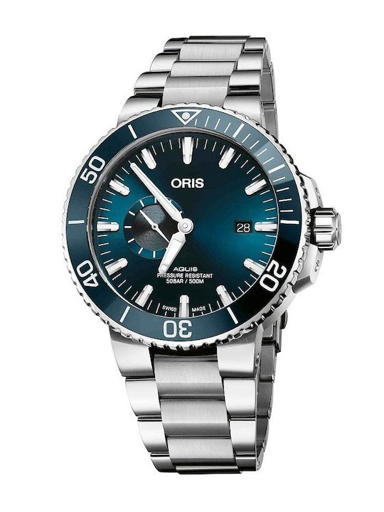 Oris Ρολόι Μπαταρίας με Μεταλλικό Μπρασελέ Oris Ρολόι Μπαταρίας με Μεταλλικό Μπρασελέ