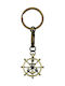 Keychain Nautical Wheel Anchor Vintage Style