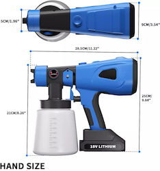 Pistol de Vopsit Electric Puternic Capacitate 800ml 4 Dimensiuni Duze Pistol de Vopsit Electric Puternic Capacitate 800ml 4 Dimensiuni Duze