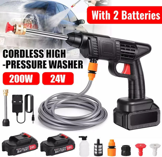 Water Spray Gun High Pressure Cordless Design 2 Battery Electric