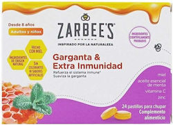 Zarbee's Garganta & Extra Immunidad Lozenges for Dry Cough 24 Pieces Zarbee's Garganta & Extra Immunidad Lozenges for Dry Cough 24 Pieces