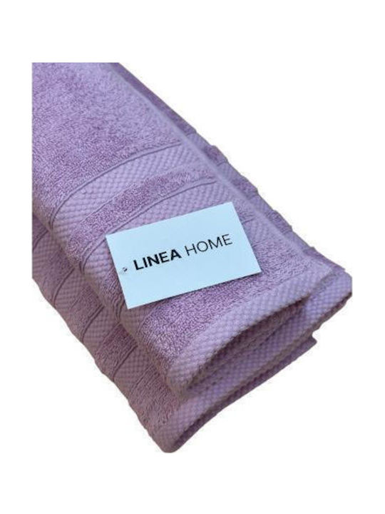 Linea Home Facecloth Verona 50x90cm Lilac Weight 480gr/m²