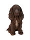 Dekorative Hund Tier aus Polyresin 20x20cm