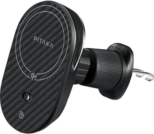 Pitaka Car Mobile Mount with Magnet and Wireless Charging MagSafe Black