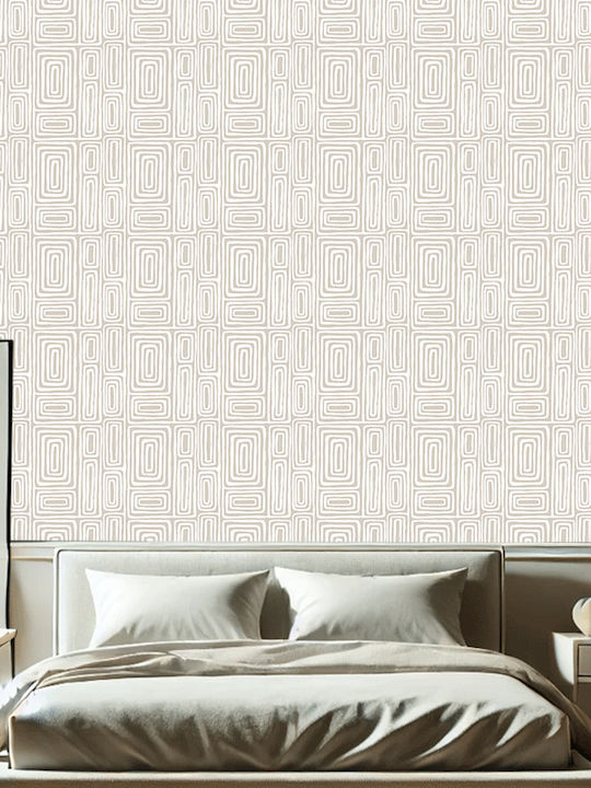 Wall Wallpaper Fabric Beige