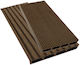 Mega Bazaar Deck Περίφραξης Κήπου από WPC 360x2x12εκ. Καφέ
