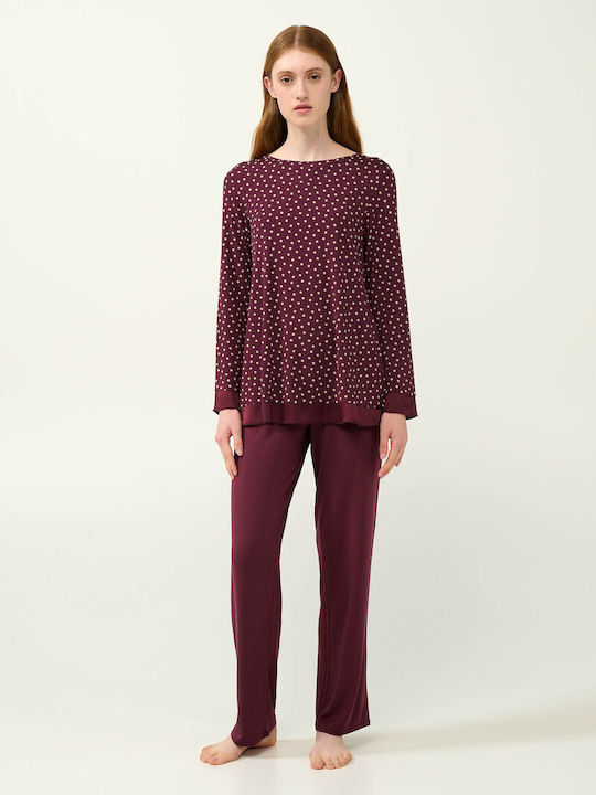 Vamp Sommer Damen Pyjama-Set Red Windsor