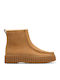 Torhill Cozy Δερμάτινα Γυναικεία Μποτάκια με Γούνα Ταμπά