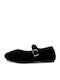 Fabric Ballerinas Black