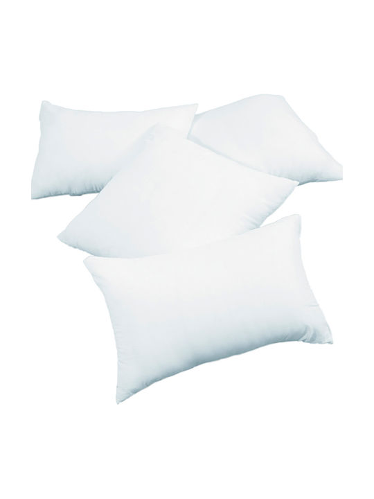 Teoran Sofa Cushion Made of 100% Cotton White 50x50cm