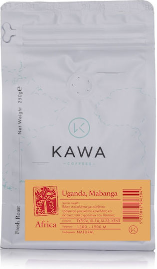 Kawacom Espresso Kaffee Single Origin Arabica Uganda Bohnen 250gr
