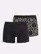 Vintage Herren Boxershorts Schwarz 2Packung
