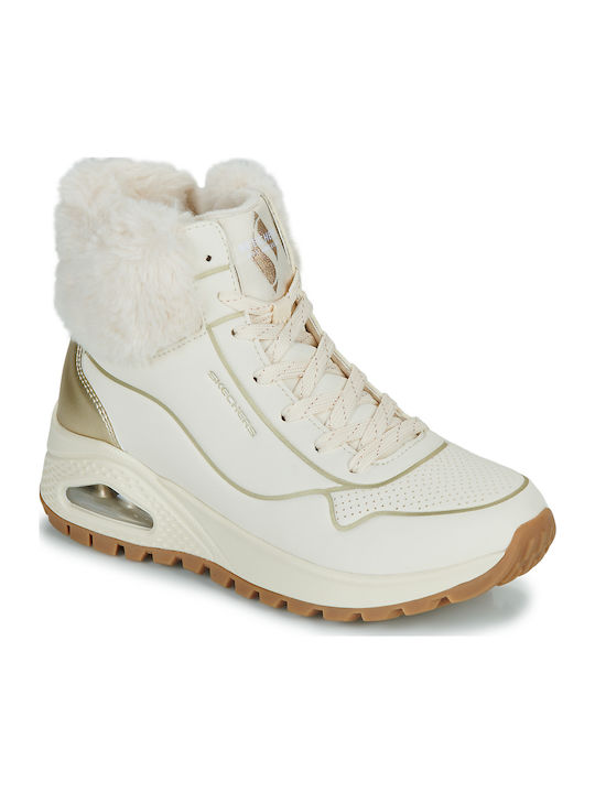 Uno Rugged Women's Ankle Boots Platform White