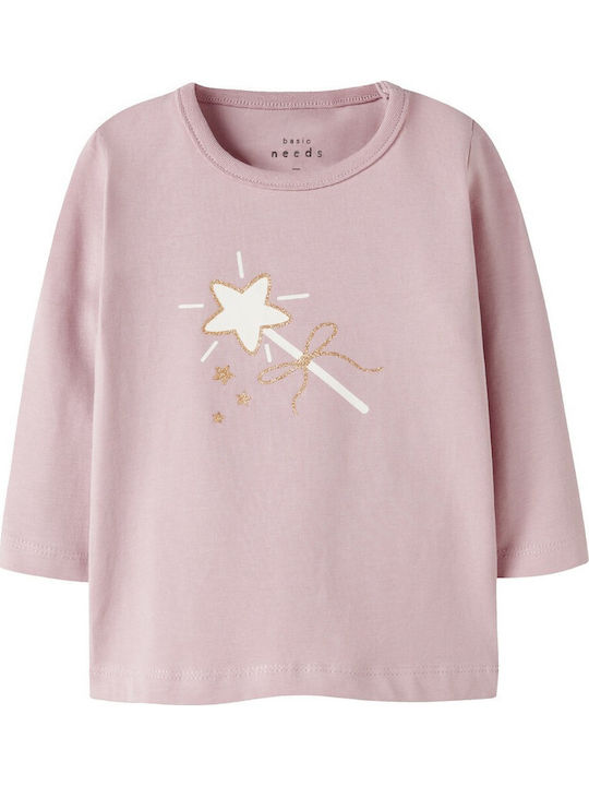 Name It Kids Long-sleeved Lilac Blouse Star