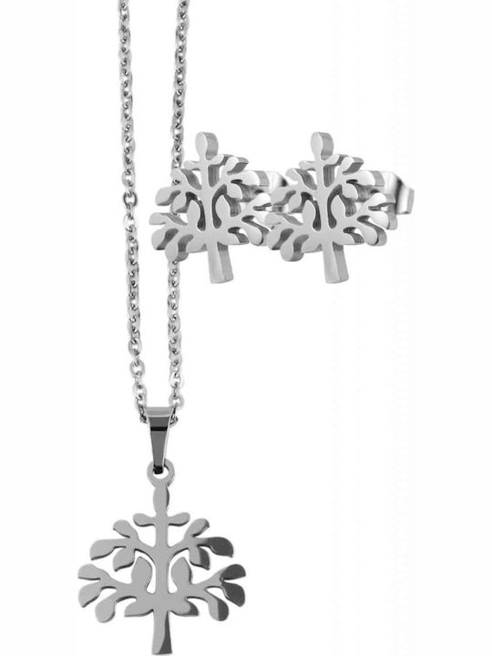 Akzent Set with Necklace & Earrings from Steel