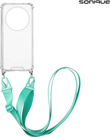 Sonique Strap Umschlag Rückseite Silikon Hellblau (Realme 12+)