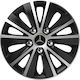 Versaco Car Hubcap Set Rapide Nc with Mercedes Benz Emblem 16" 4pcs Black
