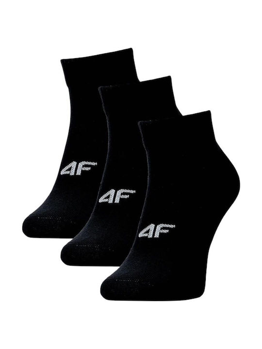 4F Спортни Чорапи Черни 3 чифта