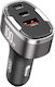 XO Cc61 Φορτιστής Αυτοκινήτου 100W 5A με Θύρες: 1xUSB 2xType-C μαζί με Καλώδιο Lightning
