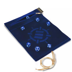 Enhance Gaming Roll On A Scroll Dice Case & 7-die Set Blue