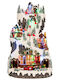 Iliadis Christmas Illuminated Decorative Village with Electric with Music and Movement 52x35x31cm.