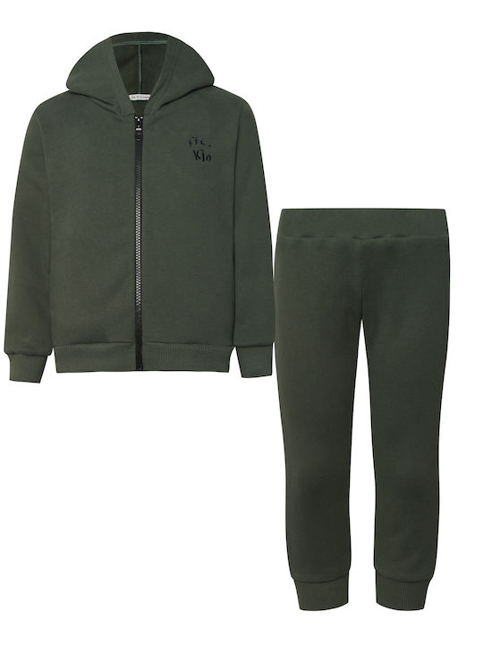 Kids Sweatpants Set Khaki 2pcs
