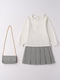 Kids' Set with Skirt Winter 3pcs White