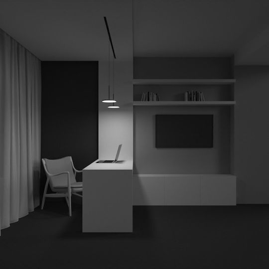 Maytoni Pendant Light Black Rail 18.5x18.5cm
