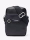 Leather Men's Bag Sling Black