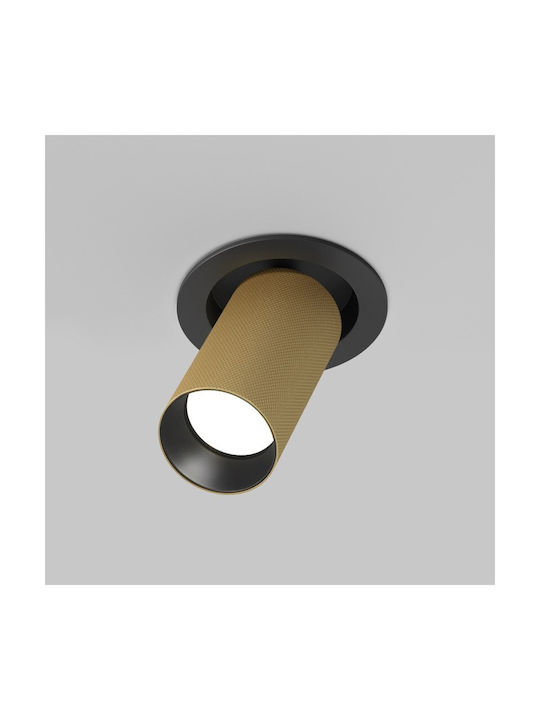 Maytoni Metallic Recessed Spot Black 1pcs