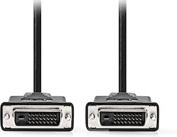 Nedis Kabel DVI-D-Stecker - DVI-D-Stecker 2m Schwarz (CCGL32001BK20)