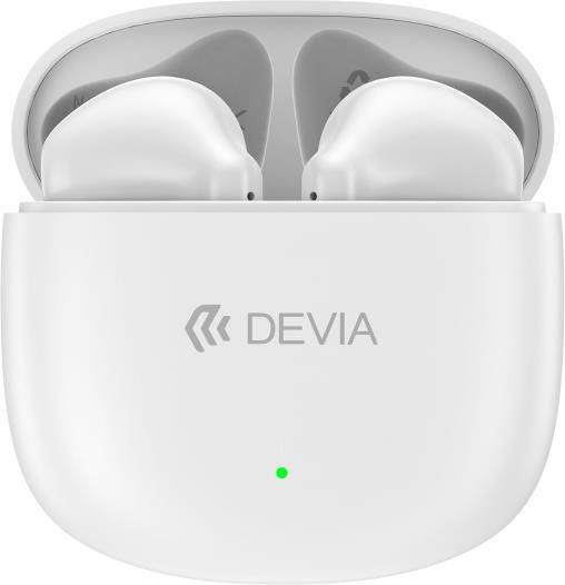 Devia EM404 Lite1 Earbud Bluetooth Handsfree Earphones with Charging Case White
