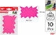 Price Labels In Bright Fluorescent Pink 160x110mm Mp Pn344-01 Pack Of 10 Pieces
